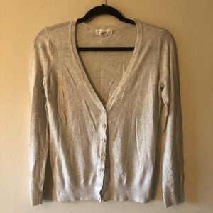 Grey sweater cardigan